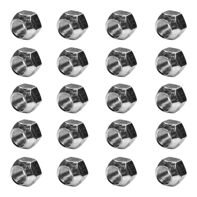 BCP Fasteners 20 Pack 1/2-20 Zinc Plated Open End Acorn Lug Nuts | 13/16" Hex (BCP971) - Image 1